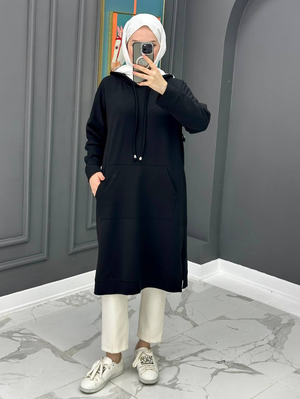 Modesty - Sweat Tunic à Capuche